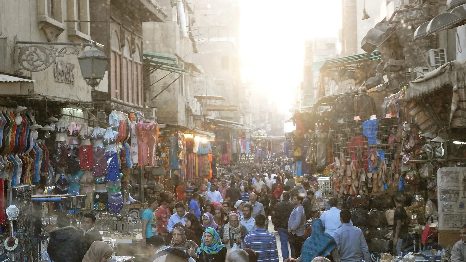 Busy Market in Cairo